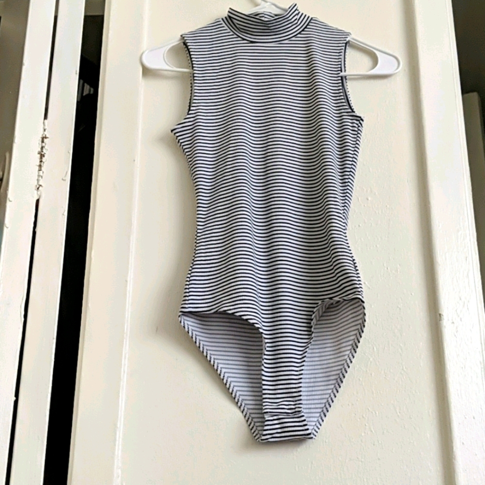 H&M striped bodysuit